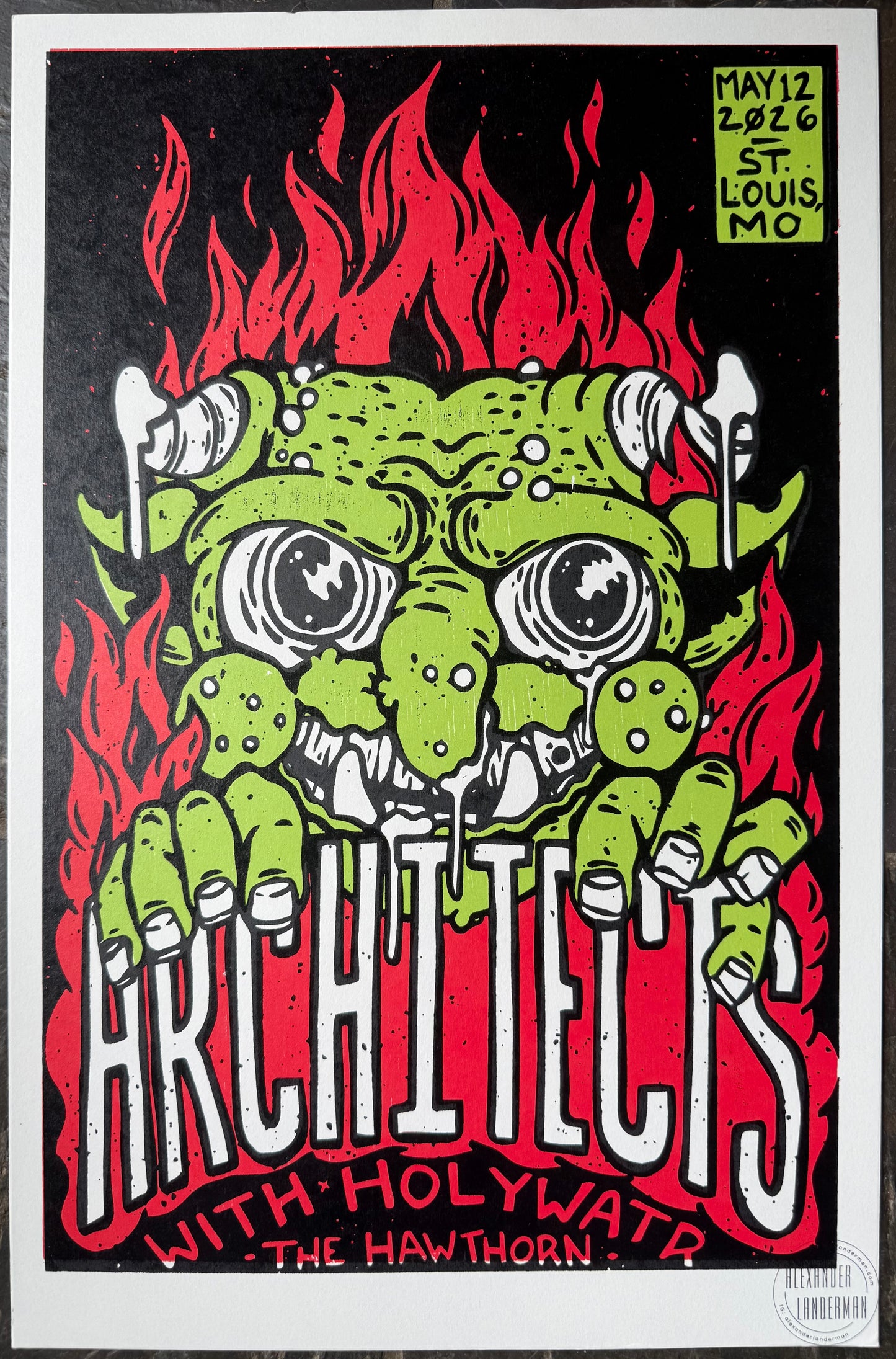 Architects at The Hawthorn Poster 5/12/2026