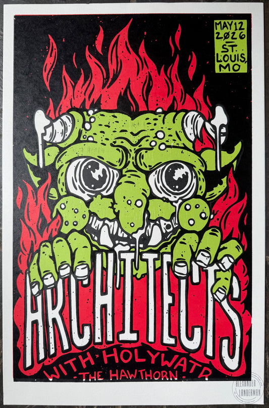 Architects at The Hawthorn Poster 5/12/2026